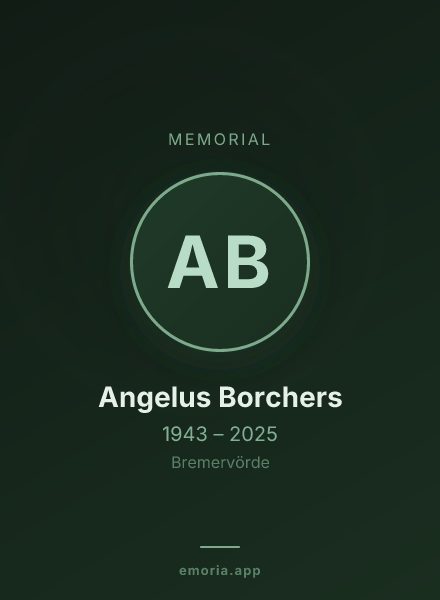 Memorial portrait of Angelus Borchers