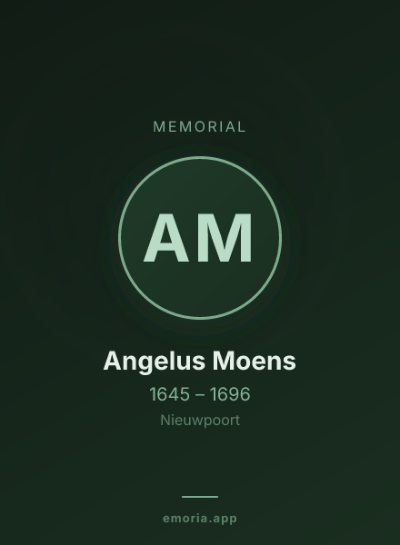 Memorial portrait of Angelus Moens