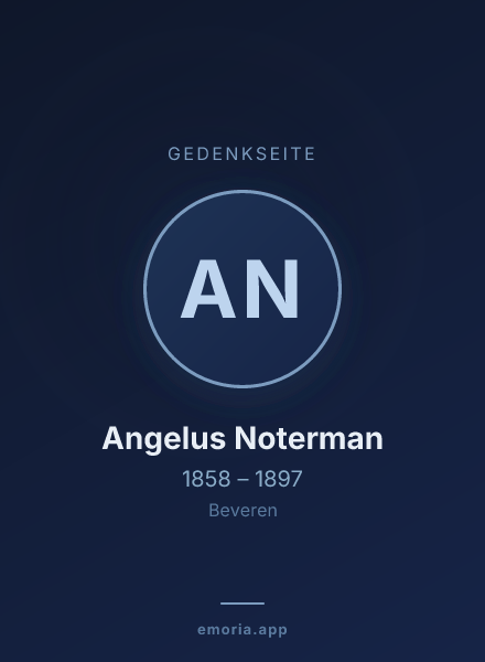 Gedenkportrait von Angelus Noterman