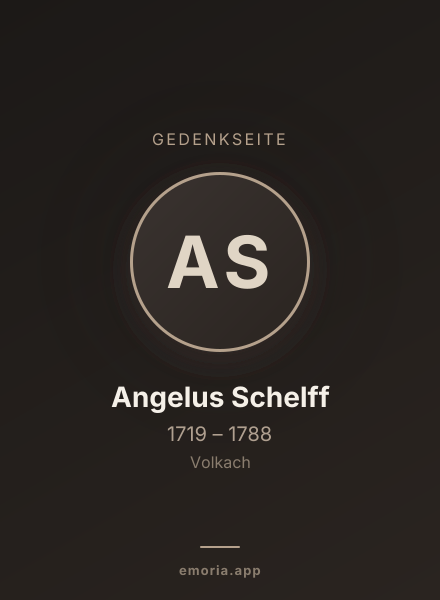 Gedenkportrait von Angelus Schelff