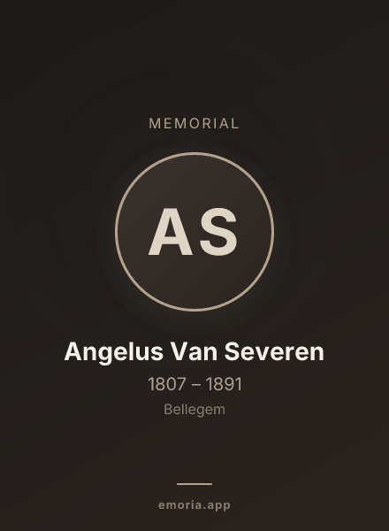 Memorial portrait of Angelus Van Severen