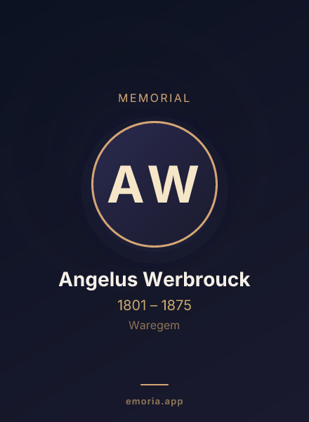 Memorial portrait of Angelus Werbrouck