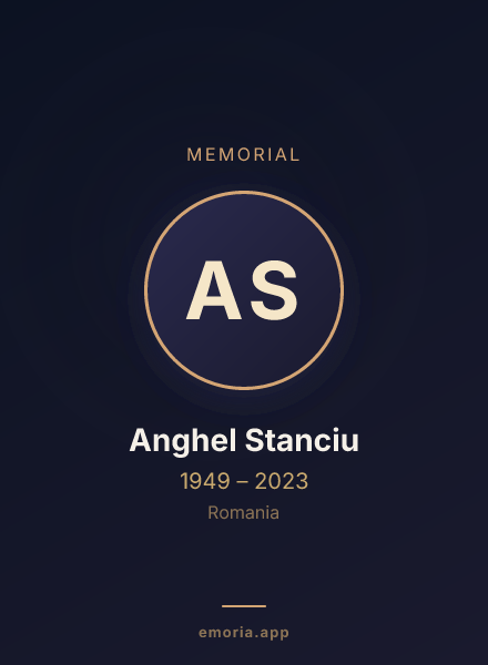 Memorial portrait of Anghel Stanciu