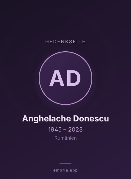 Gedenkportrait von Anghelache Donescu