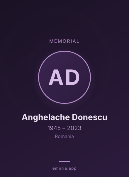 Memorial portrait of Anghelache Donescu