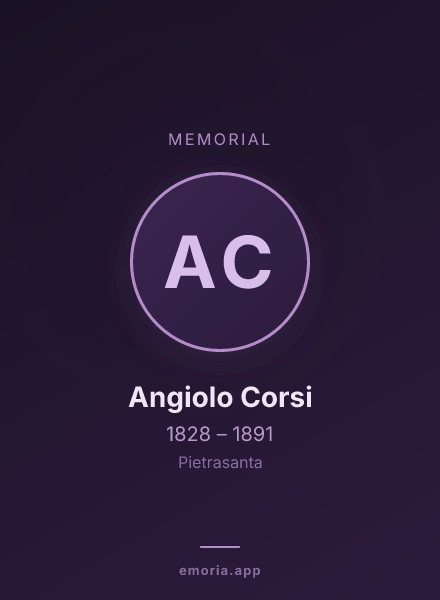 Memorial portrait of Angiolo Corsi