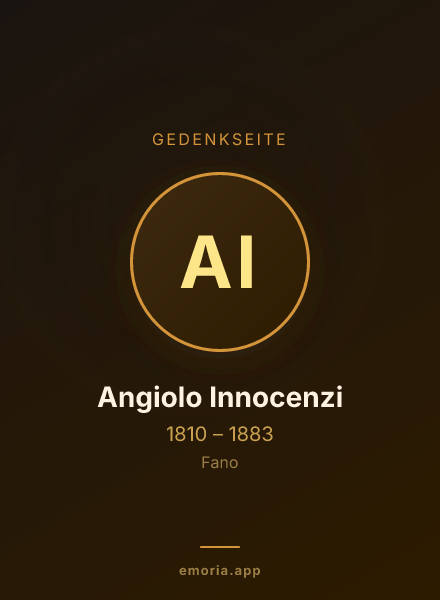 Gedenkportrait von Angiolo Innocenzi