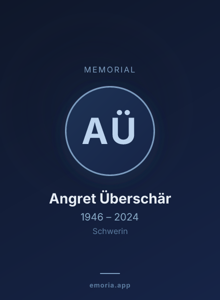 Memorial portrait of Angret Überschär
