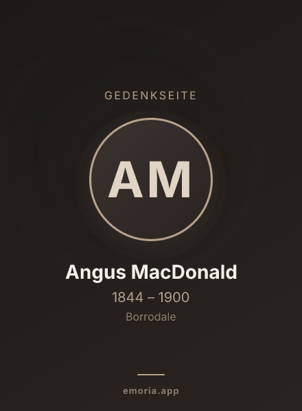Gedenkportrait von Angus MacDonald