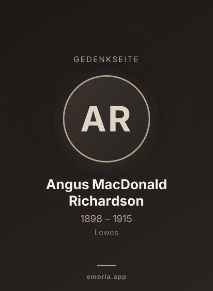 Gedenkportrait von Angus MacDonald Richardson