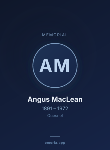 Memorial portrait of Angus MacLean