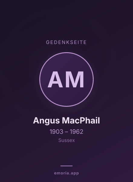 Gedenkportrait von Angus MacPhail