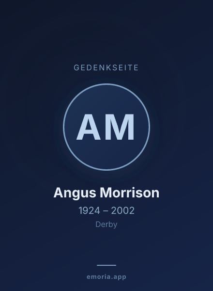 Gedenkportrait von Angus Morrison