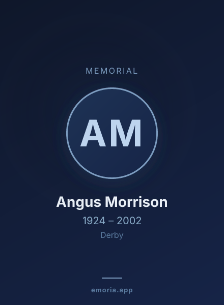 Memorial portrait of Angus Morrison