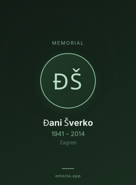 Memorial portrait of Đani Šverko