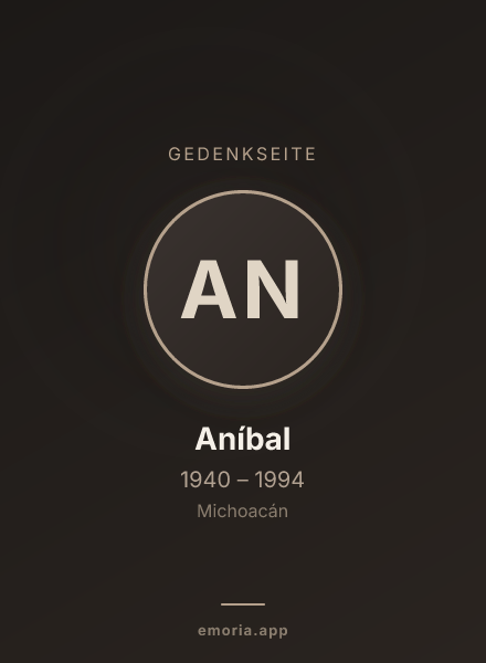 Gedenkportrait von Aníbal