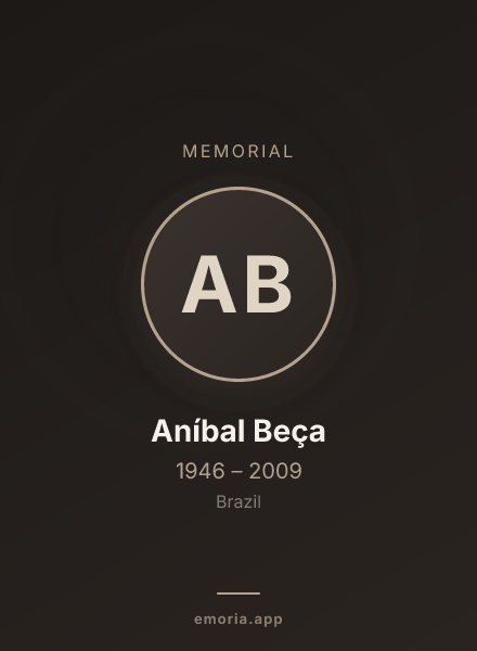 Memorial portrait of Aníbal Beça