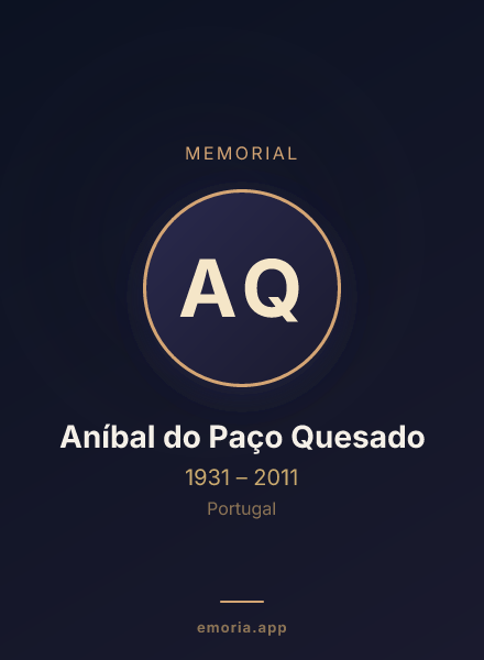 Memorial portrait of Aníbal do Paço Quesado