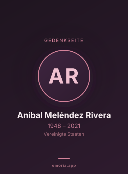 Gedenkportrait von Aníbal Meléndez Rivera