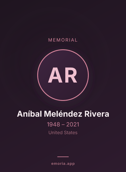 Memorial portrait of Aníbal Meléndez Rivera