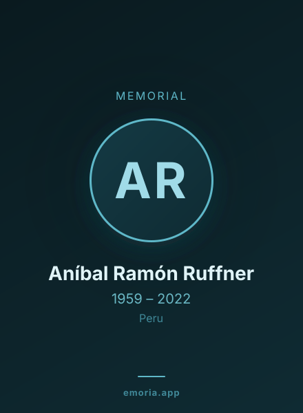 Memorial portrait of Aníbal Ramón Ruffner