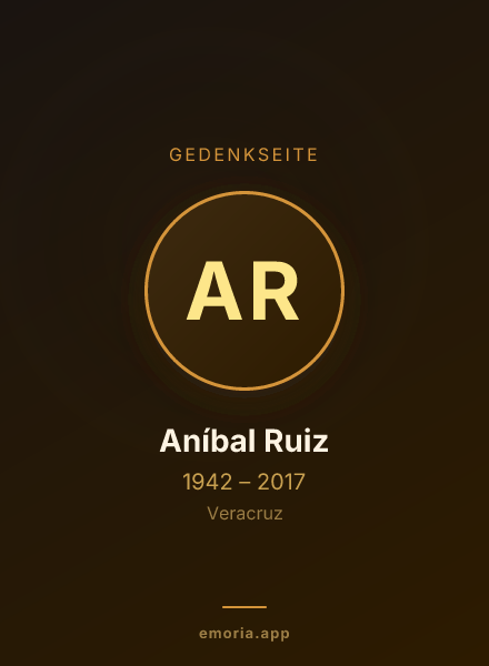 Gedenkportrait von Aníbal Ruiz