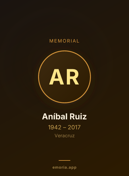 Memorial portrait of Aníbal Ruiz