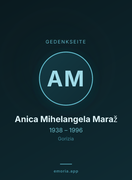 Gedenkportrait von Anica Mihelangela Maraž