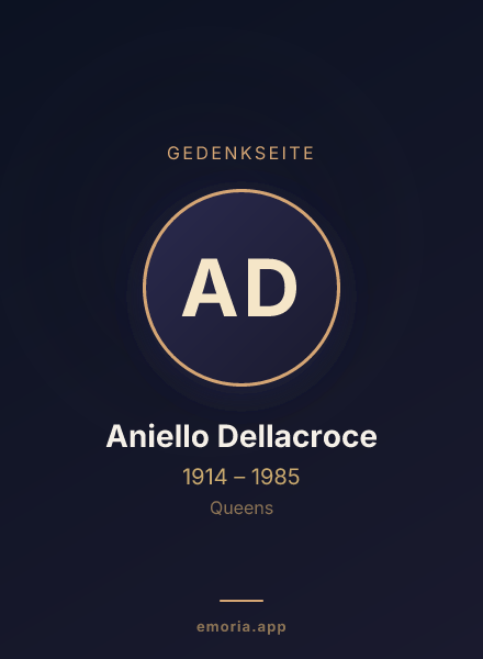 Gedenkportrait von Aniello Dellacroce