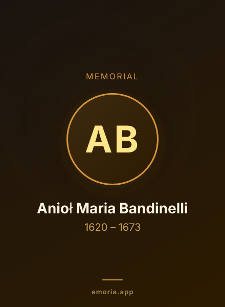 Memorial portrait of Anioł Maria Bandinelli