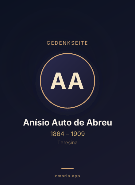 Gedenkportrait von Anísio Auto de Abreu