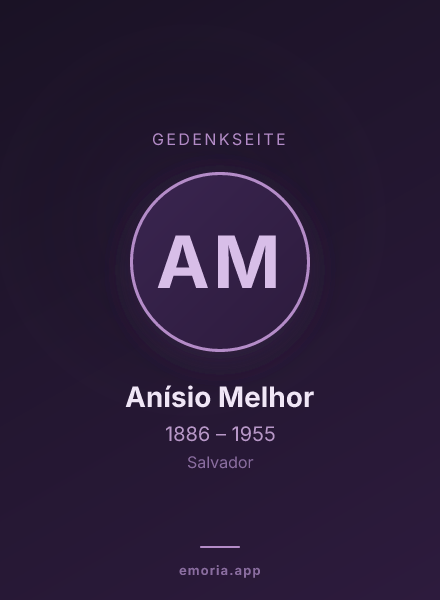 Gedenkportrait von Anísio Melhor