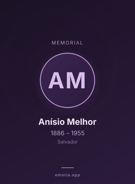 Memorial portrait of Anísio Melhor