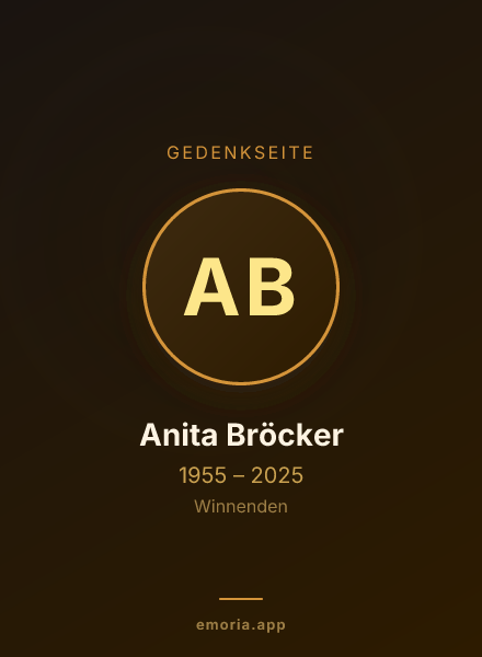 Gedenkportrait von Anita Bröcker
