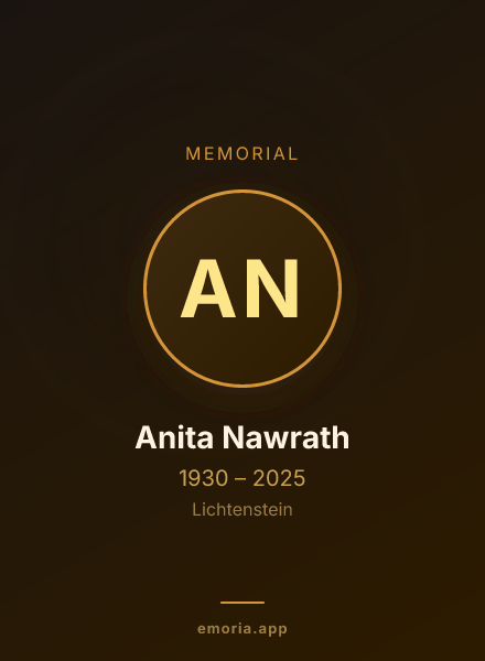 Memorial portrait of Anita Nawrath