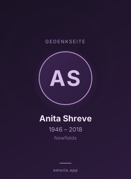 Gedenkportrait von Anita Shreve