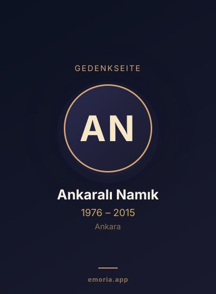 Gedenkportrait von Ankaralı Namık