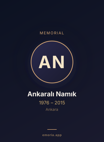 Memorial portrait of Ankaralı Namık