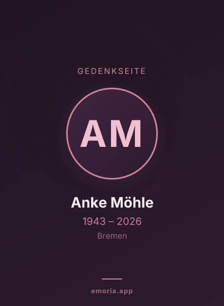 Gedenkportrait von Anke Möhle