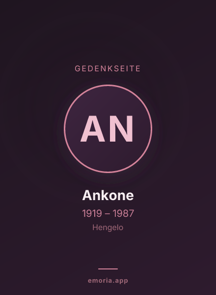 Gedenkportrait von Ankone