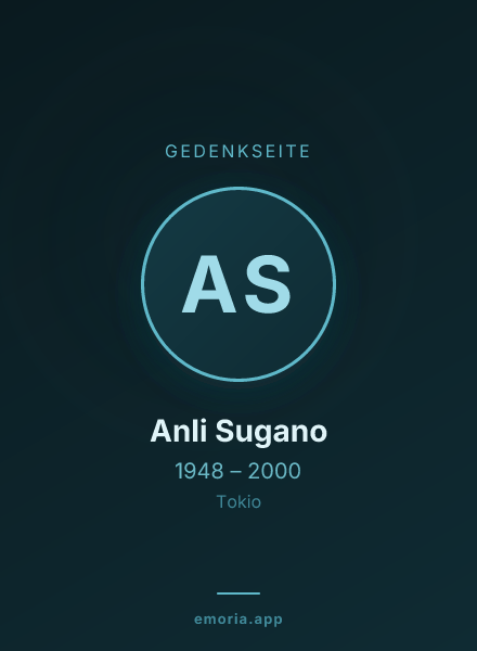 Gedenkportrait von Anli Sugano