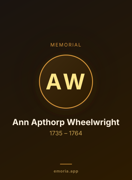 Memorial portrait of Ann Apthorp Wheelwright