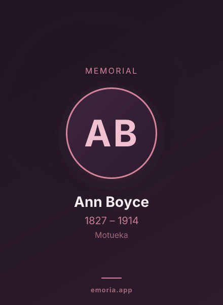Memorial portrait of Ann Boyce