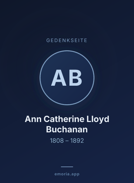 Gedenkportrait von Ann Catherine Lloyd Buchanan