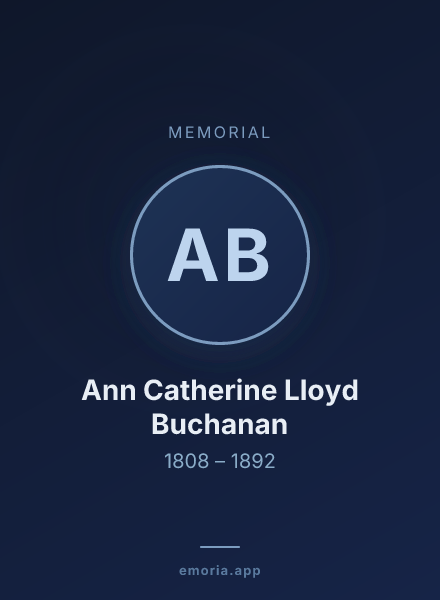 Memorial portrait of Ann Catherine Lloyd Buchanan