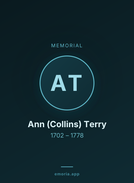 Memorial portrait of Ann (Collins) Terry