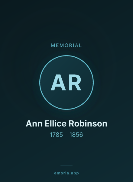 Memorial portrait of Ann Ellice Robinson