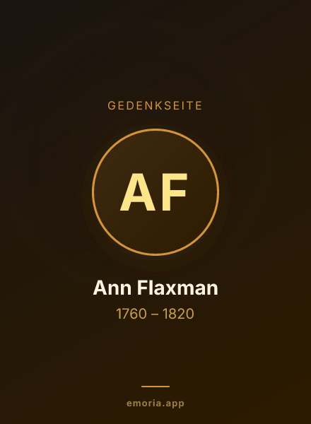 Gedenkportrait von Ann Flaxman