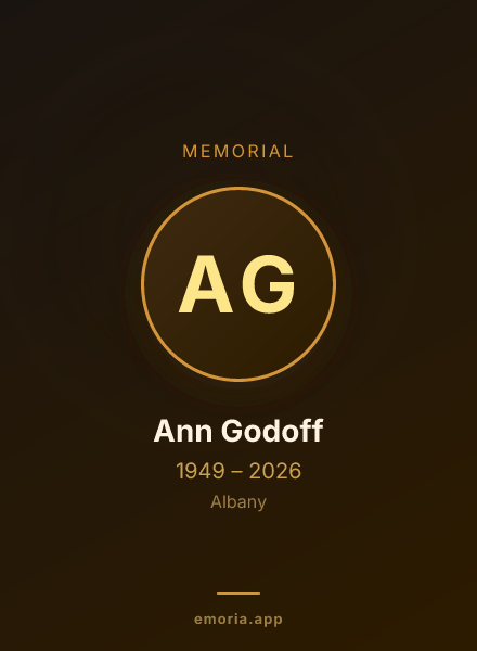 Memorial portrait of Ann Godoff
