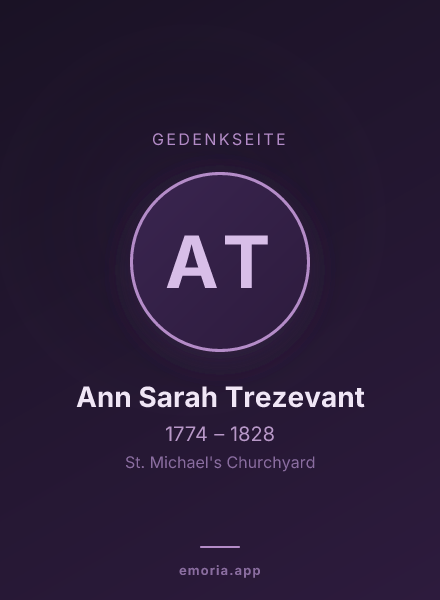 Gedenkportrait von Ann Sarah Trezevant